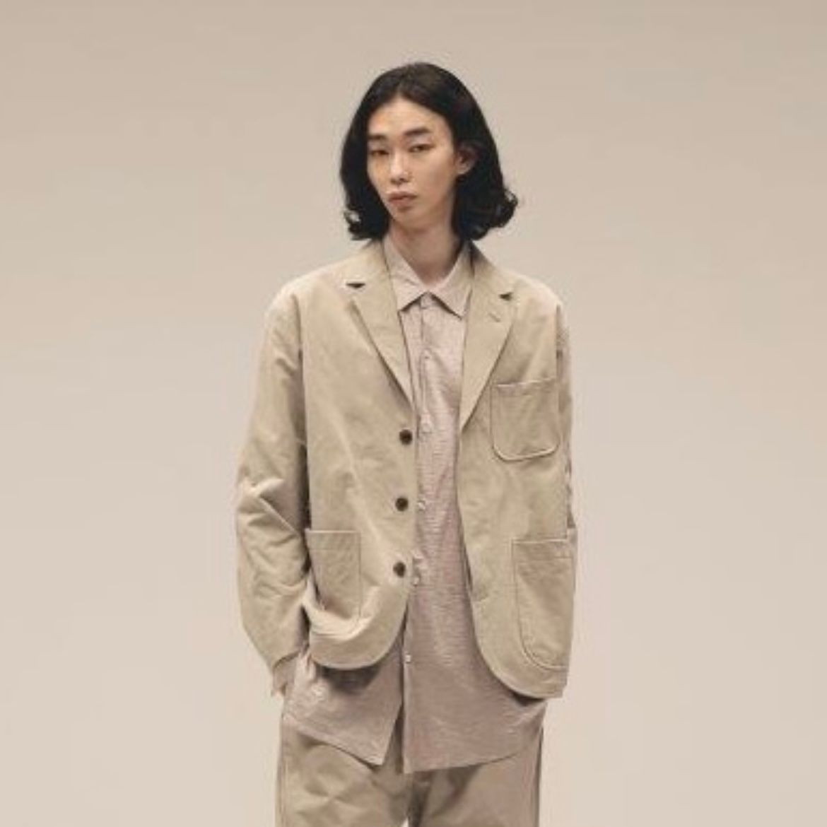 KANEMASA PHIL. - 【残り一点】36G Econyl Solid Single Jacket | ACRMTSM ONLINE STORE