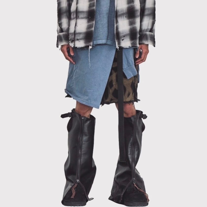 【残り一点】Slash Seam Twist Buggy Jeans(SHADOW ASAT)