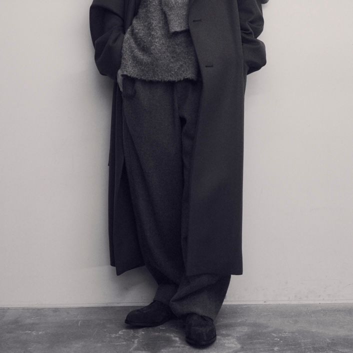 【残り一点】Wool/Cashmere Fleece Easy Twist Trousers