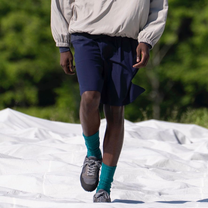 【残り一点】Wool Washer Tropical 2Pleated Easy Shorts