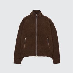 【残り一点】Boucle Knit Zip Jacket