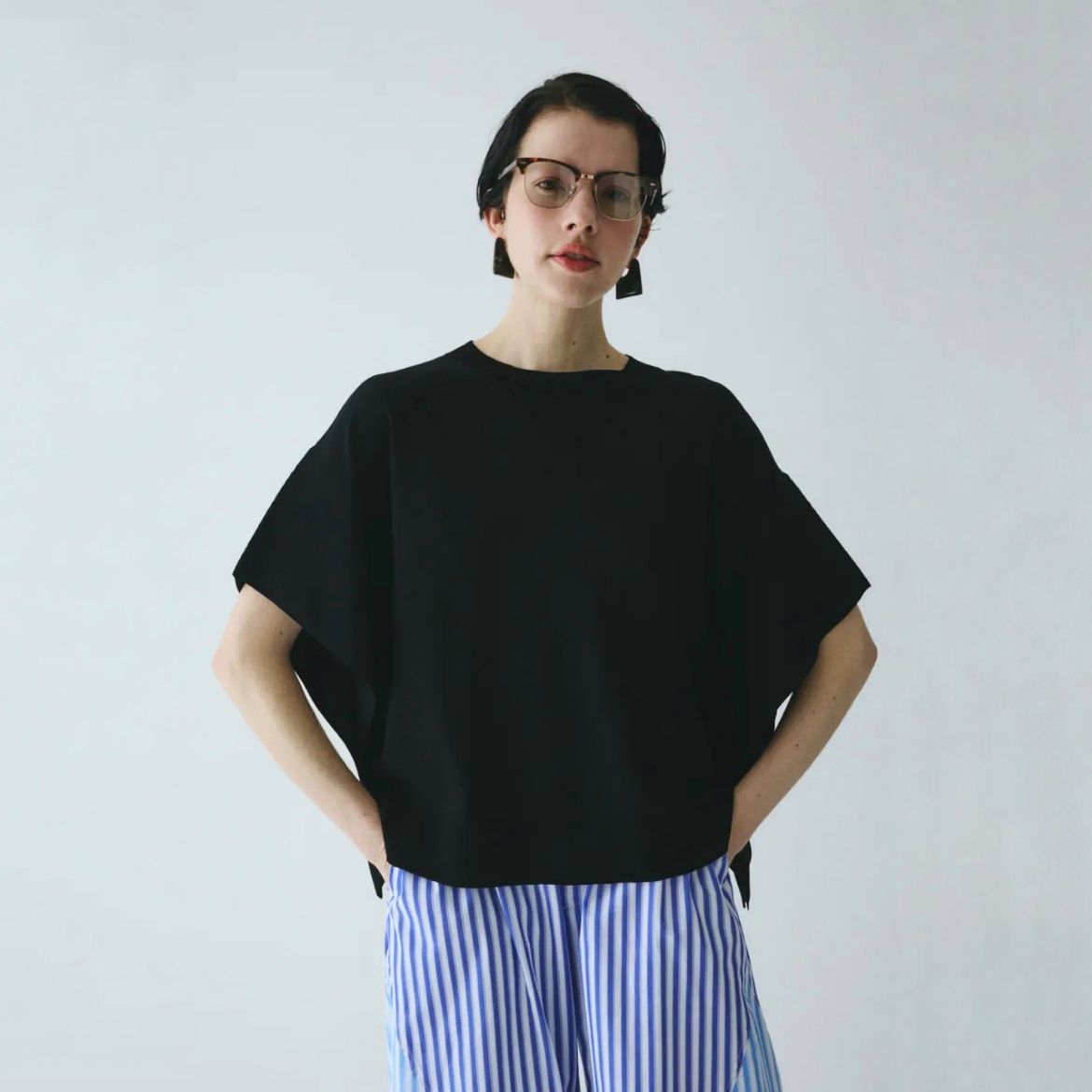 へリンドットサイ　ネイビー バルーンスリーブ トレーナー HeRIN.CYE - ヘリンドットサイ | 公式通販サイト | ACRMTSM