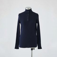 【残り一点】Open Collar Rib Knit Tops