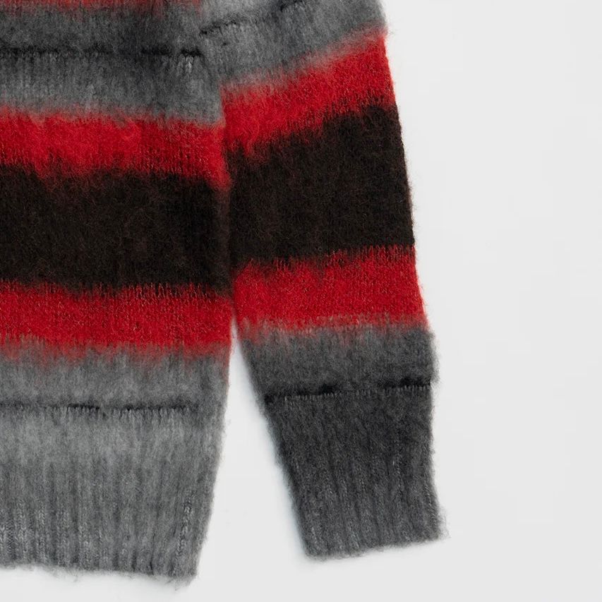 【残り一点】Mohair Border Knit