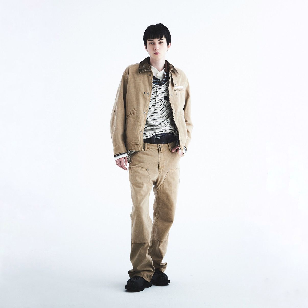 【残り一点】"Dairiku Work Wear" Vintage Wash Jacket