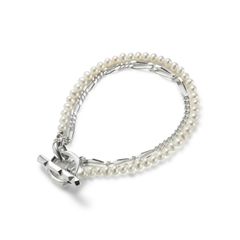【お取り寄せ注文可能】 Clash Mix Chain Bracelet(WHITE)