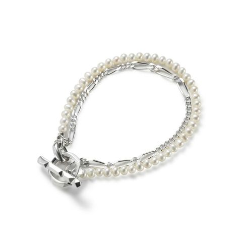 【お取り寄せ注文可能】 Clash Mix Chain Bracelet(WHITE)