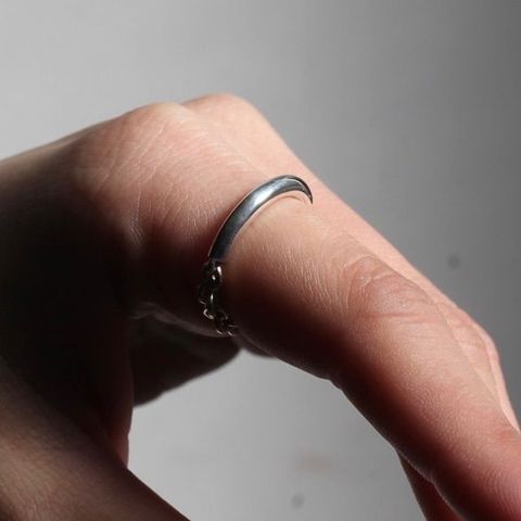 【残り一点】Mix Chain Ring(WHITE)
