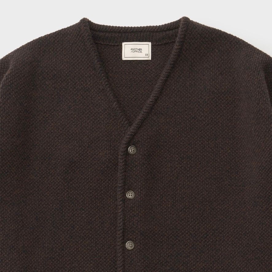 【残り一点】Moss Stitch V-Neck Cardigan