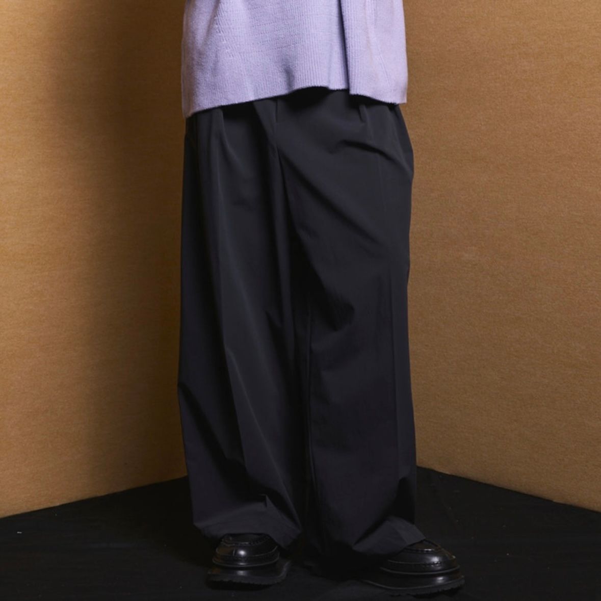 【残り一点】Prime-Wide Two-tuck Trousers(PERTEX)