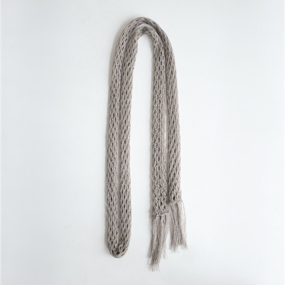 【残り一点】Fringe Narrow Long Scarf