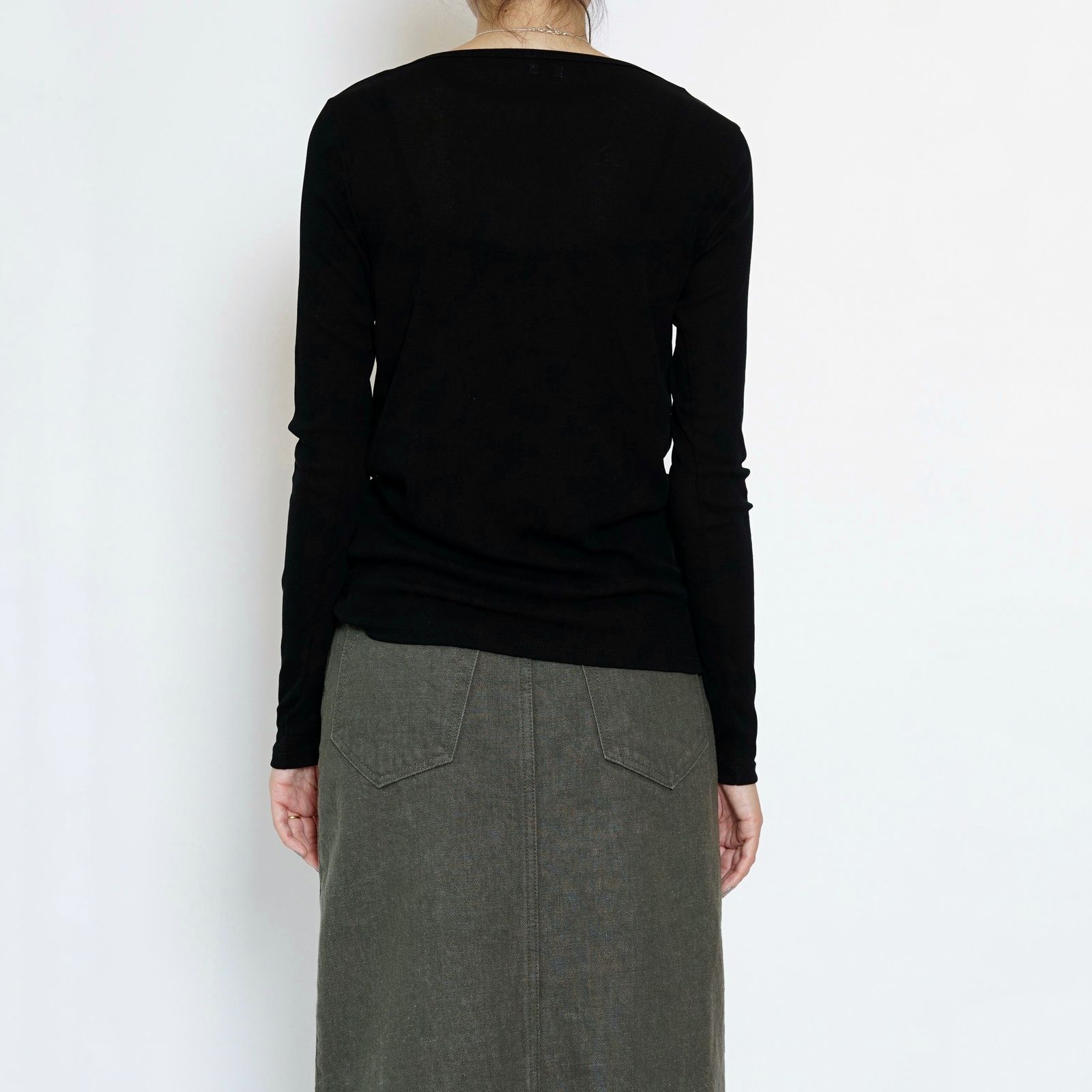 【残り一点】Sheer Teleco Boat Neck Top L/S