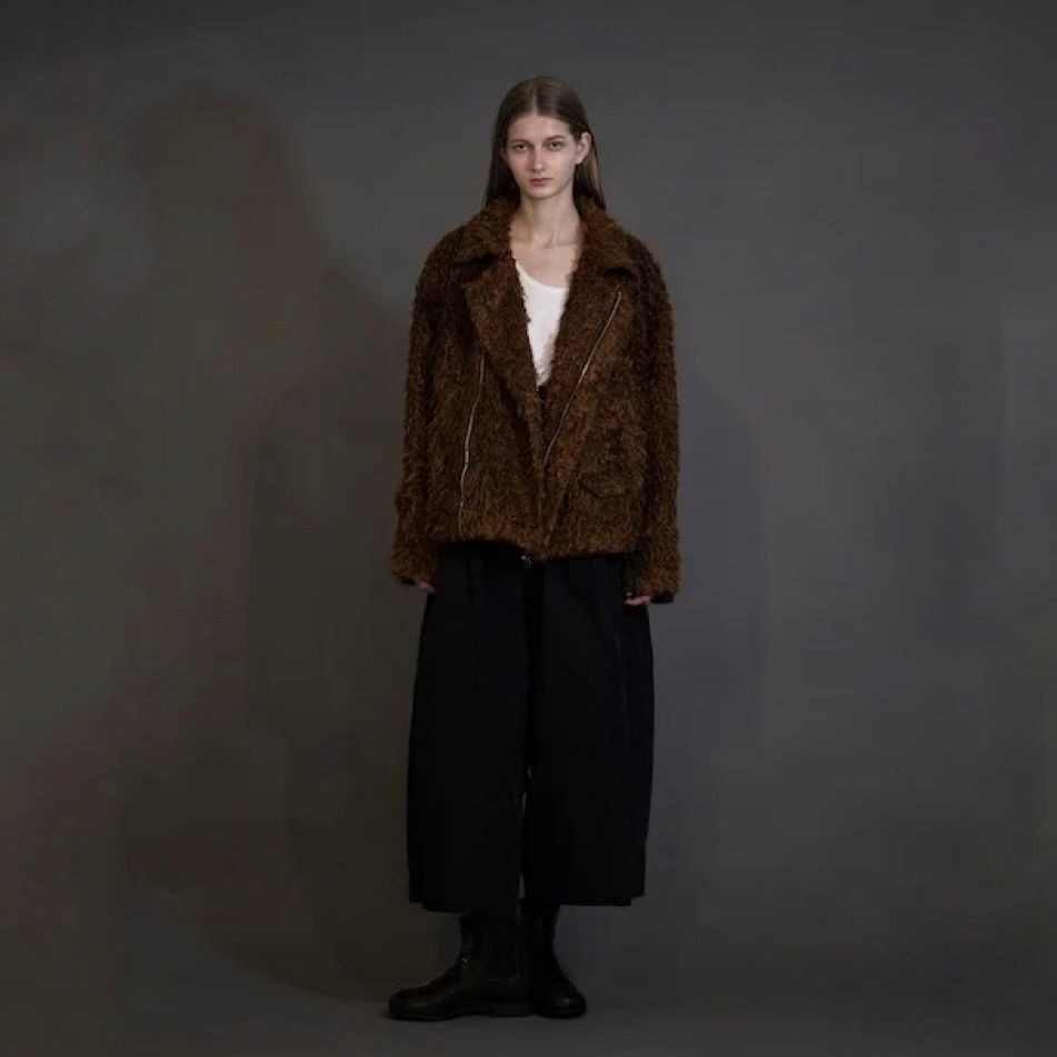 LA PEAU DE GEM シャギージップブルゾン SALE]shaggy zip blouson – LA PEAU DE GEM