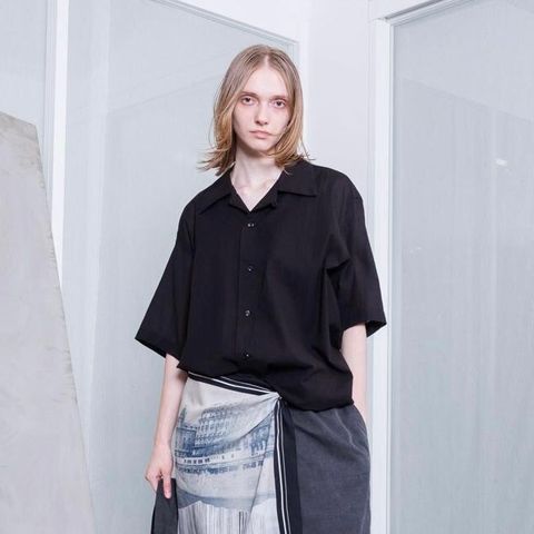 【残り一点】シアーコットンオープンカラーS/Sシャツ