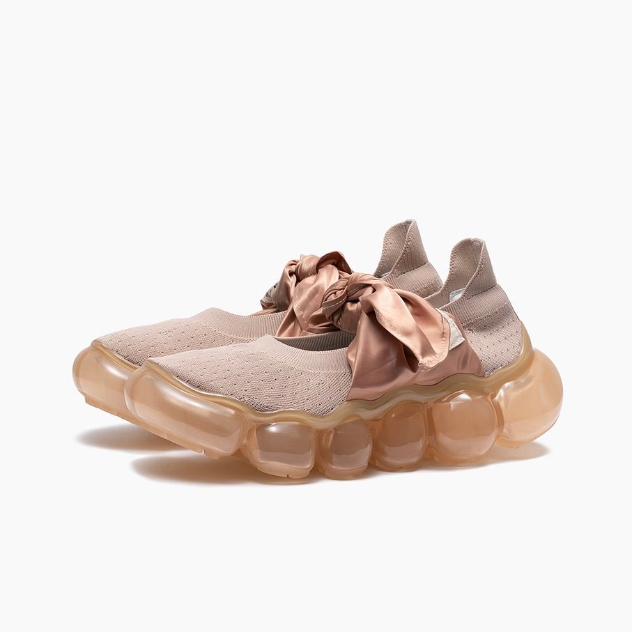 【残り一点】Jewelry Hankie Pumps(DUSTY PINK×NUDE)