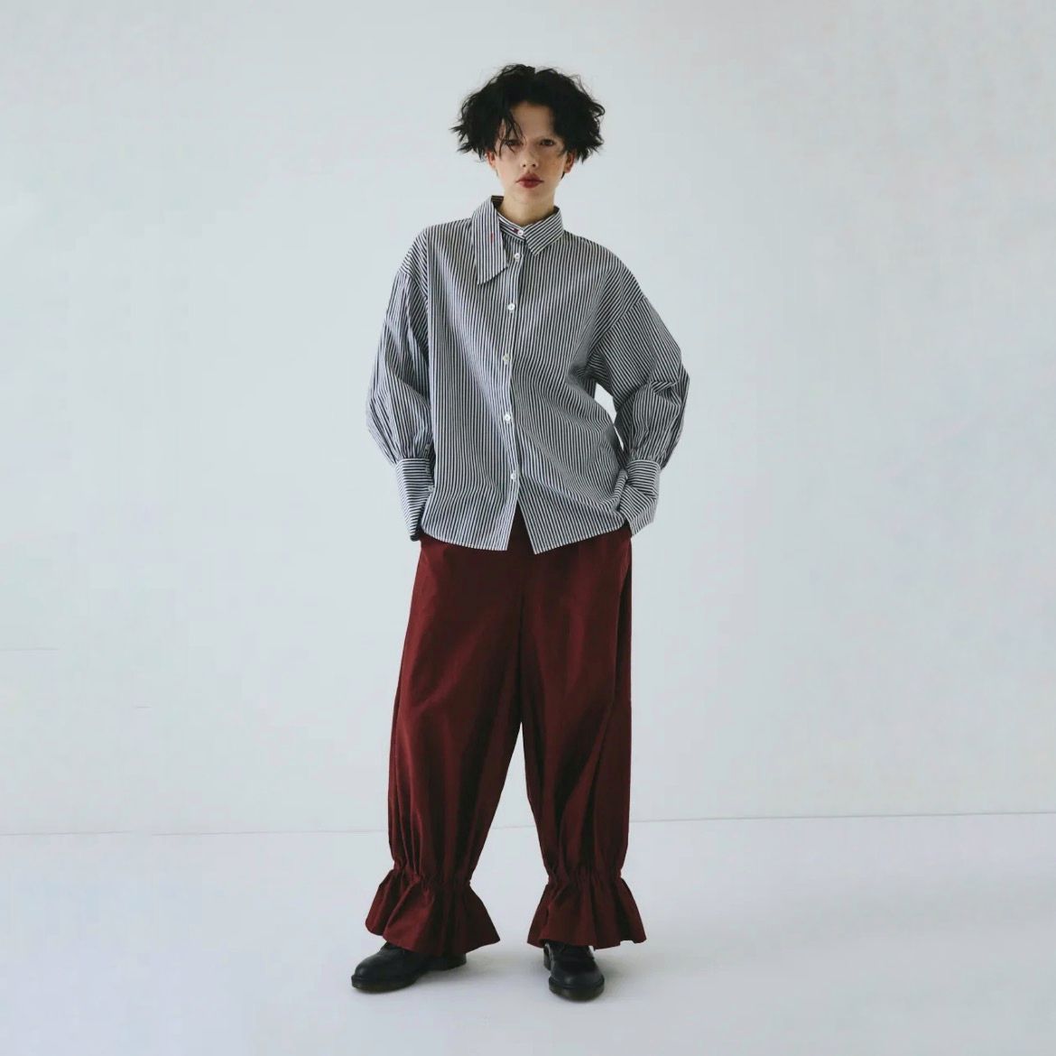 【残り一点】Asymmetry Collar Shirt