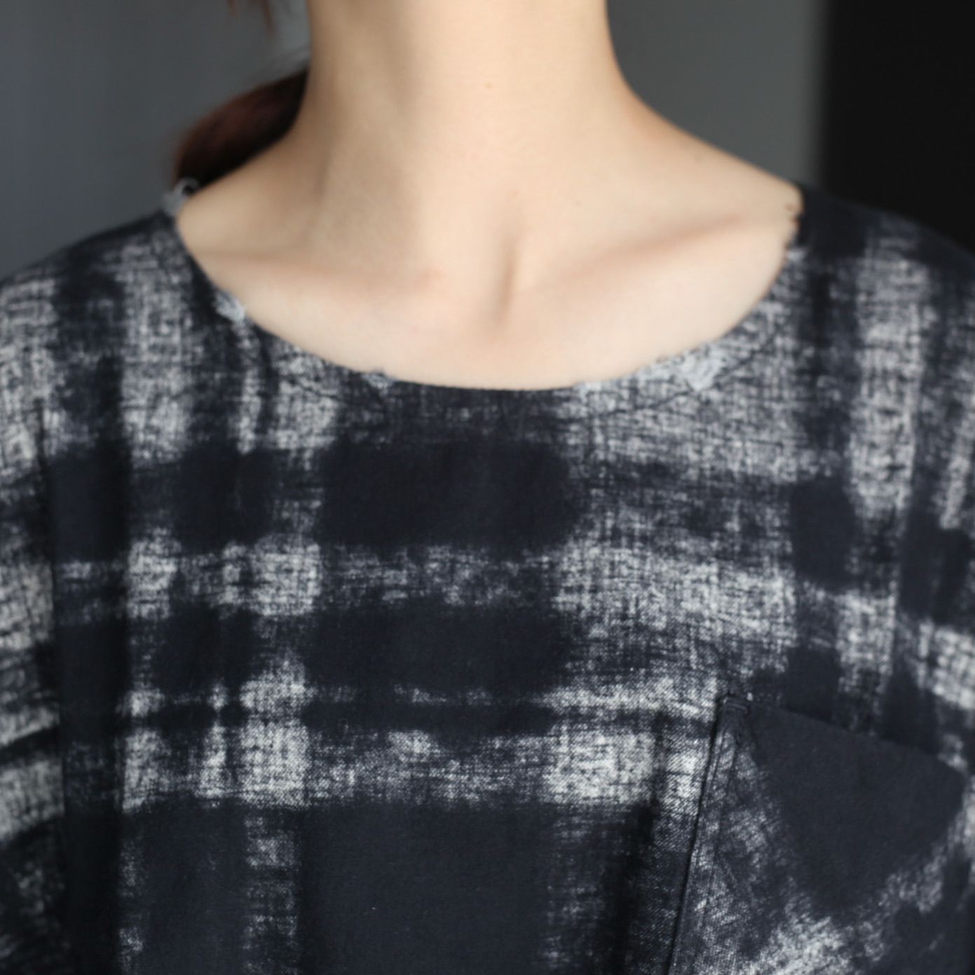【残り一点】Pocket Nel Tunic With Damaged(SHADOW BUFFALO)