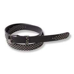 【残り一点】Round Studs Leather Narrow Belt