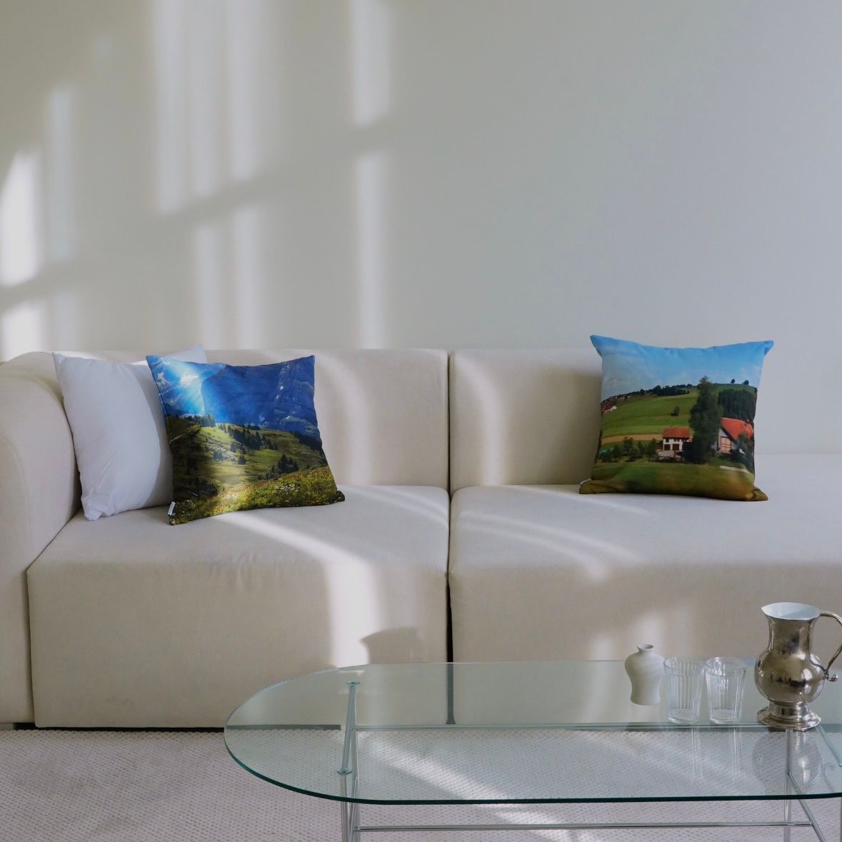 【再販売通知受付可能】Swiss Landscape Cushion Cover
