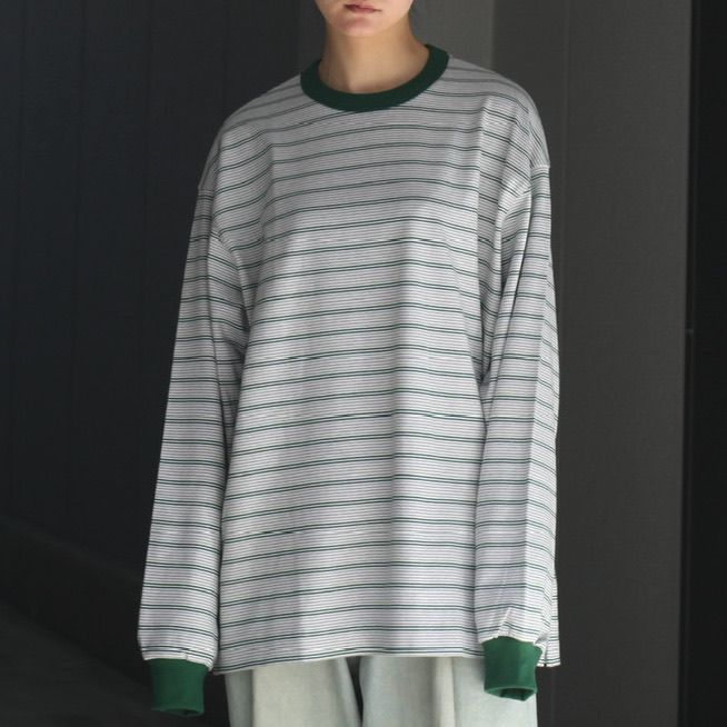 UNIVERSAL PRODUCTS - 【残りわずか】Multi Border L/S T-shirt