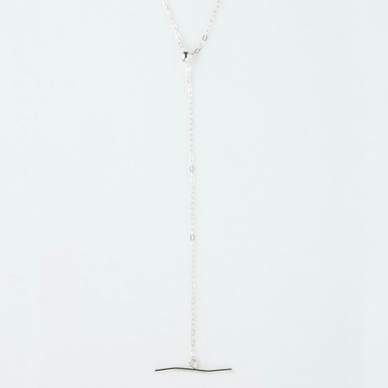 【お取り寄せ注文可能】YU-KIN Silver Chain Lariat Necklace