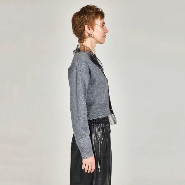 【残り一点】Reversible Tulle Knit Cardigan