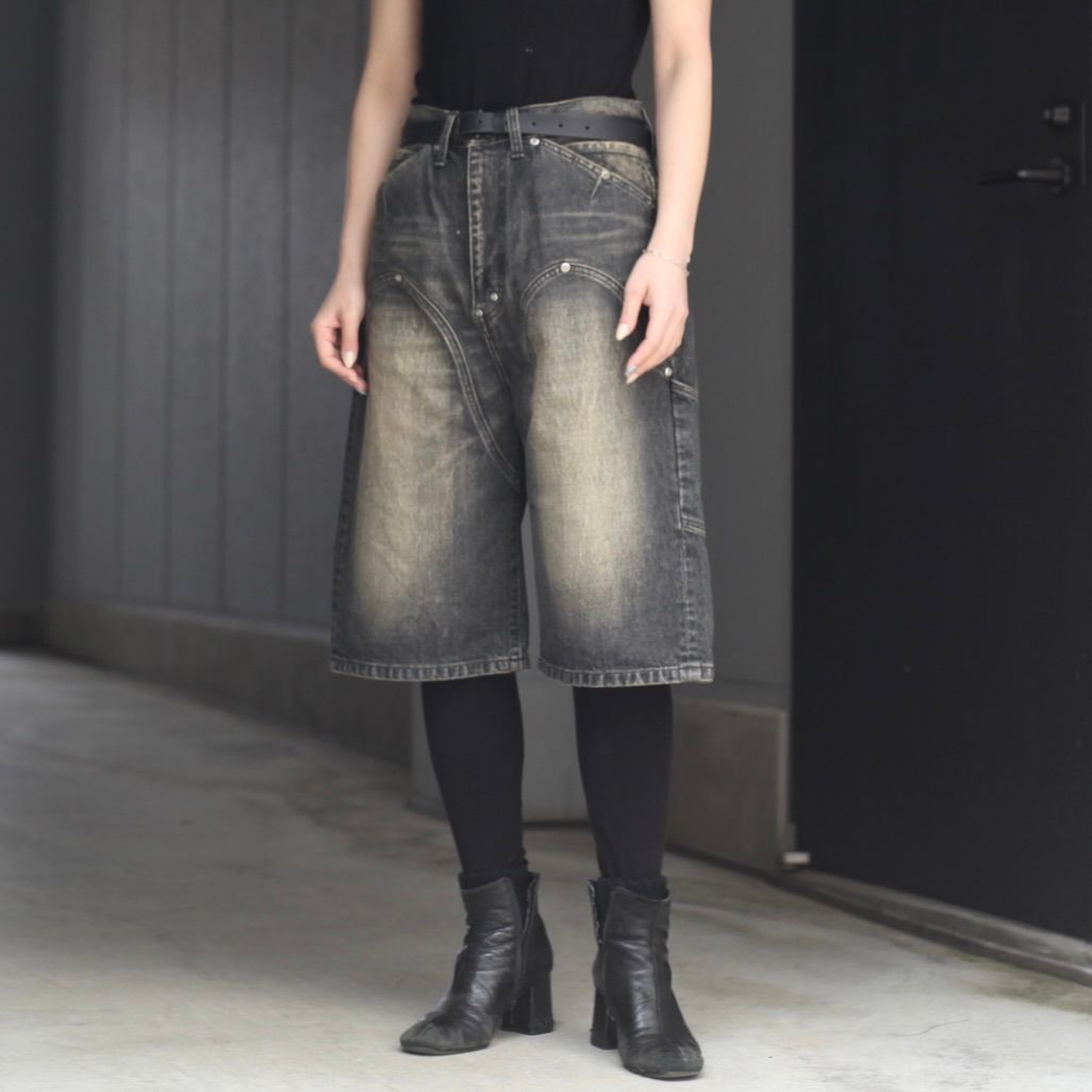 【残り一点】Newcommune Baggy Denim Shorts