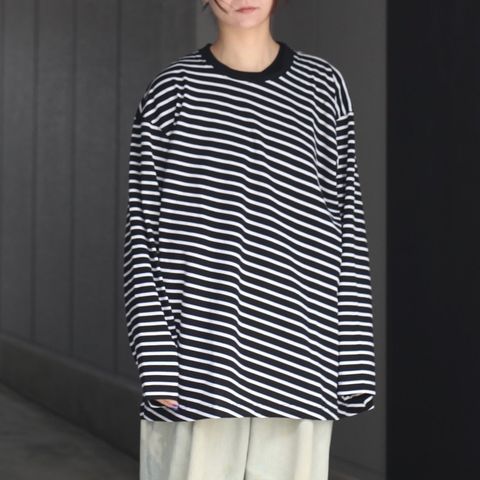 【残り一点】バイアスボーダーL/S TEE