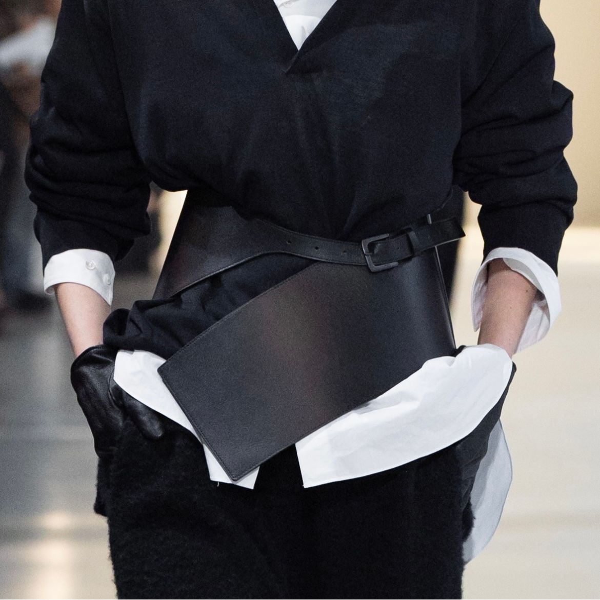 【残り一点】Leather Wide Corset Belt