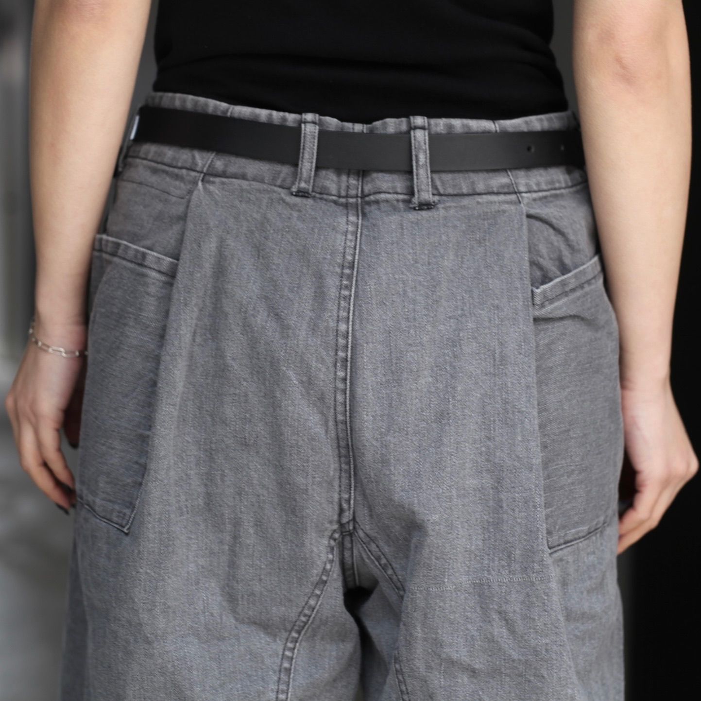 【残り一点】11.5ozブラックデニムショーツ(USED)