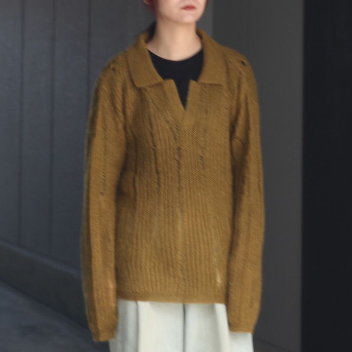 【残り一点】Silk Mohair Skipper Sweater
