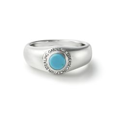 【お取り寄せ注文可能】Round Stone Ring_S(BLUE)