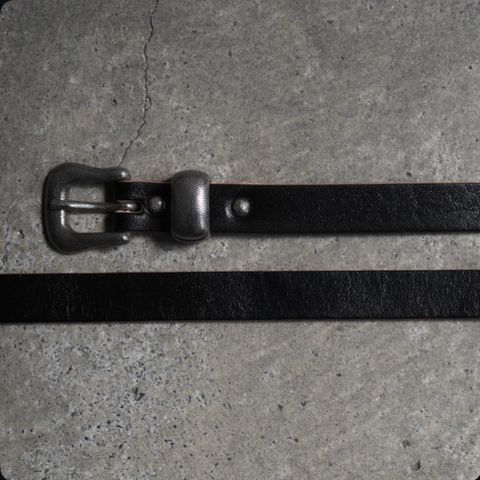 【残り一点】Western Buckle Belt(BLACK×SILVER)