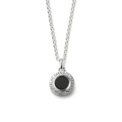 【お取り寄せ注文可能】Round Stone Pendant_L(BLACK)