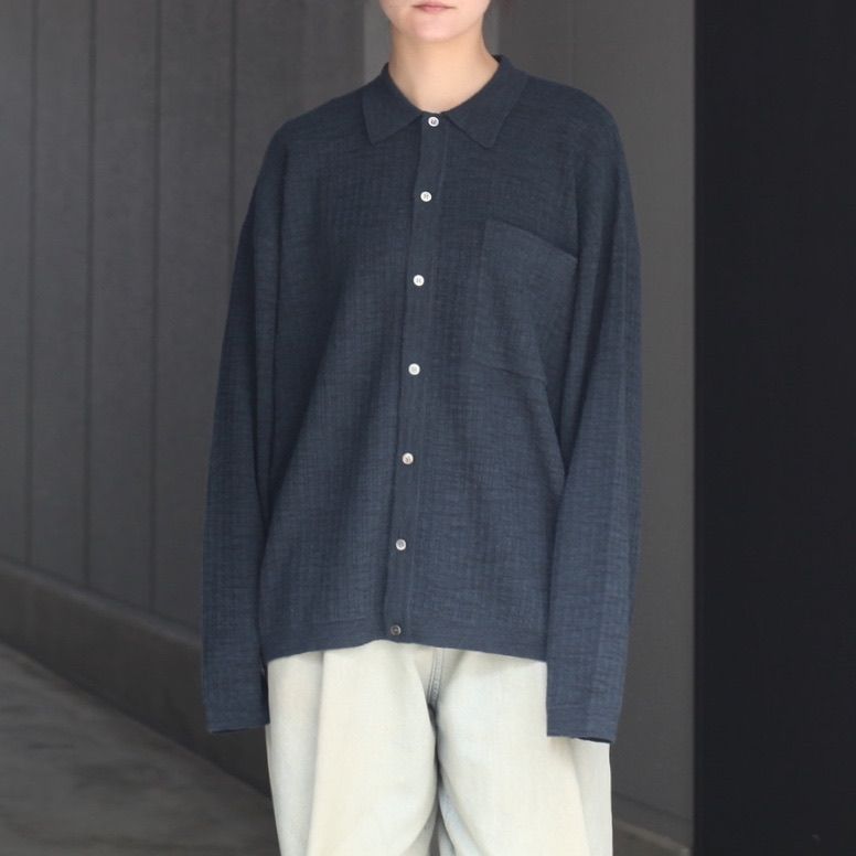 【残りわずか】Crepe Knit Shirt