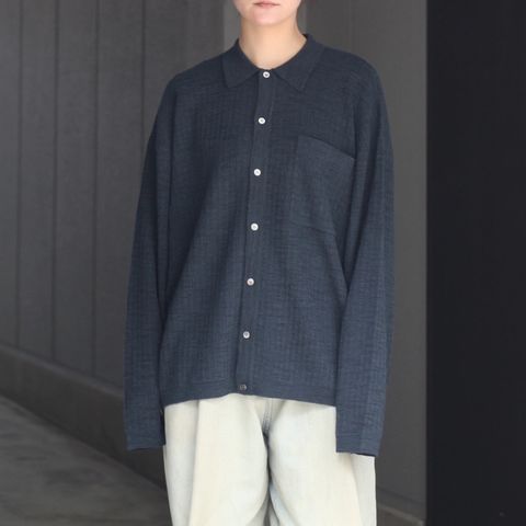 【残りわずか】Crepe Knit Shirt