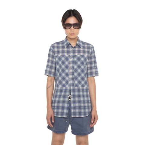 【残り一点】"Cotton Check" W-PKT Dress HS Shirt