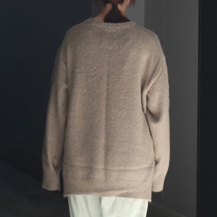 【残り一点】Wool/Alpaca Milled Knit Crew Neck LS