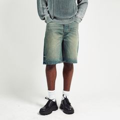 【残り一点】Sand Wash Wide Leg Denim Shorts