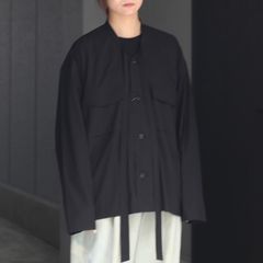 【残り一点】オーバーサイズリボンタイワークシャツ