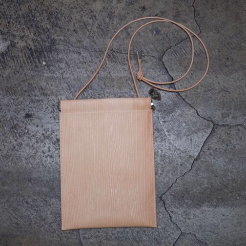 【お取り寄せ注文可能】Spring Cap Bag Mini(FAKE WOOD LEATHER)