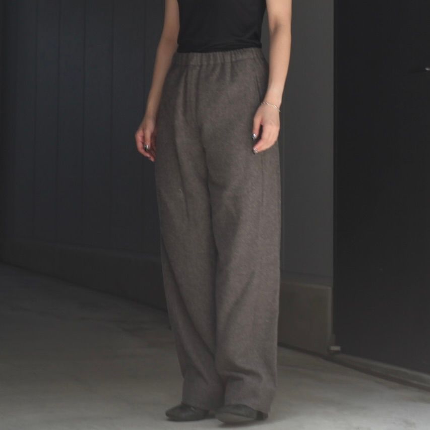 【残り一点】Wool/Cashmere Fleece Easy Twist Trousers