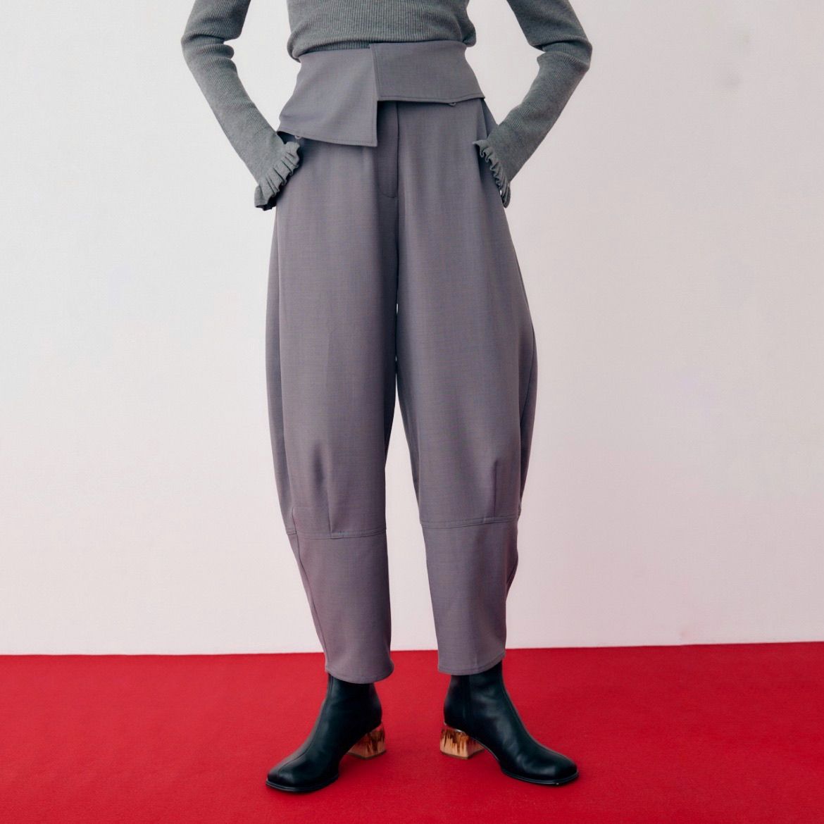【残り一点】Cocoon Peplum 2way Pants