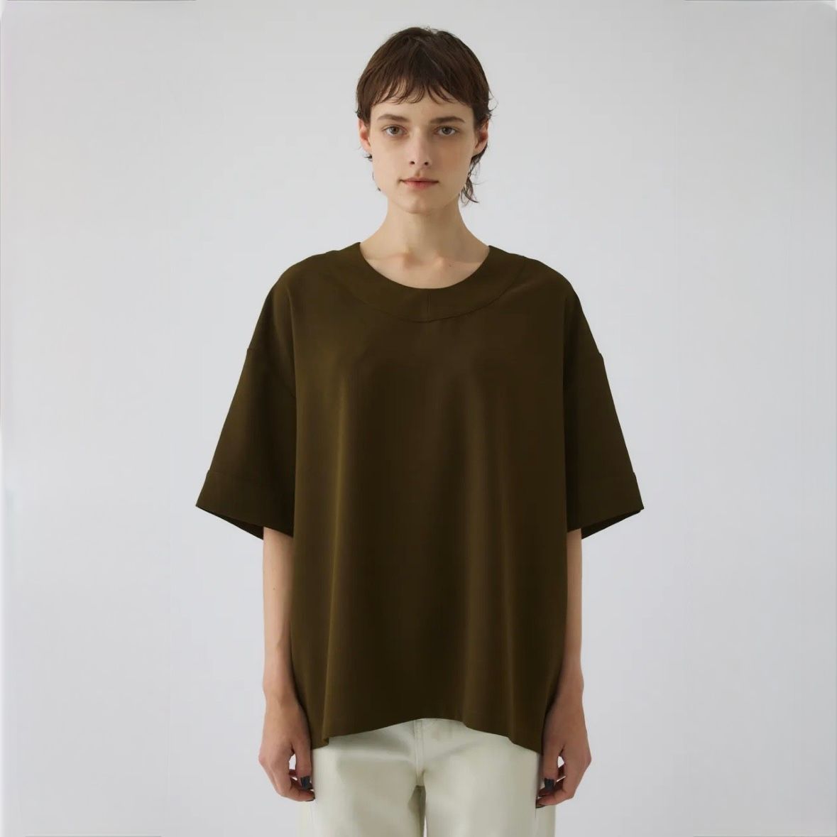 【残り一点】Georgette U-Neck Tops