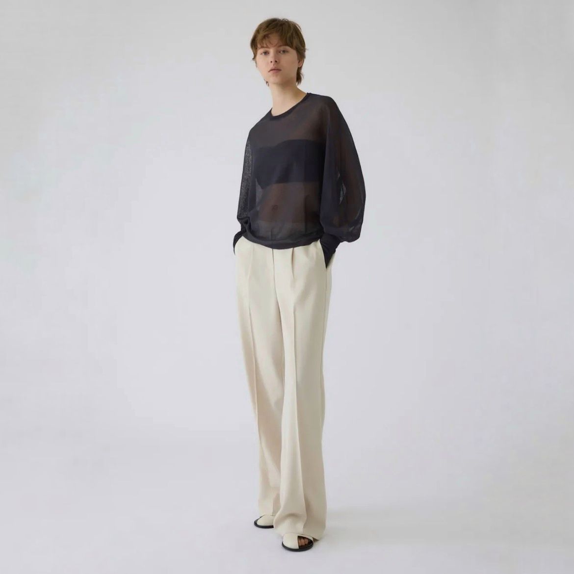 【残り一点】Sheer Dolman Knit Tops