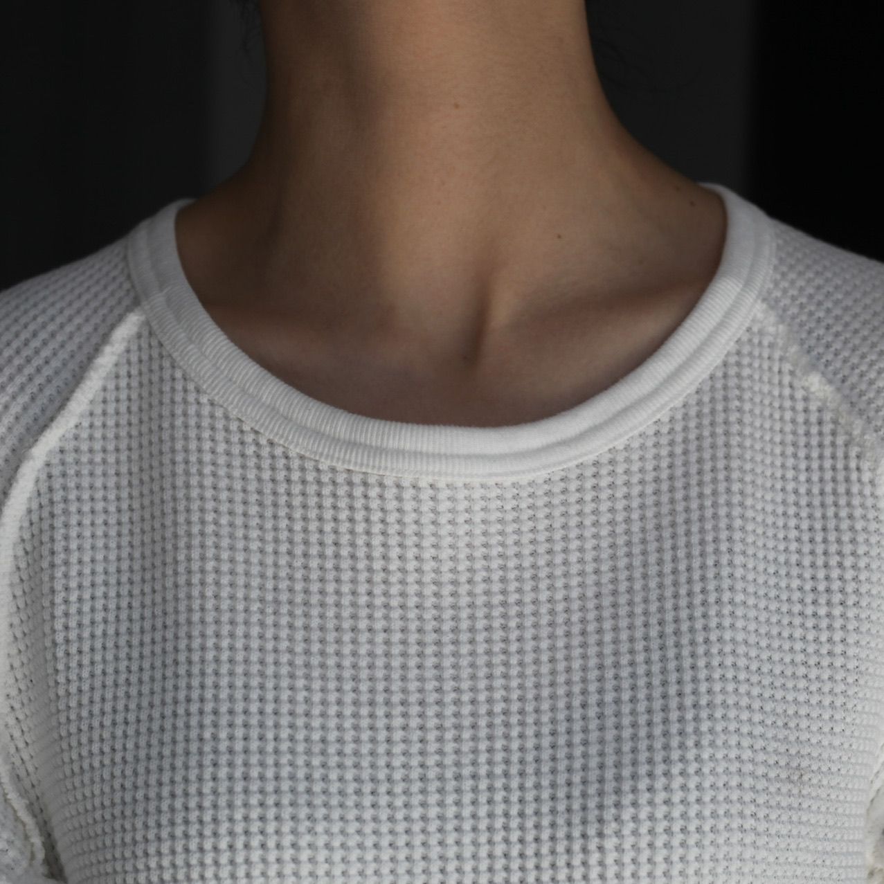 NVRFRGT - 【残りわずか】Waffle Thermal Long Sleeve T-shirt