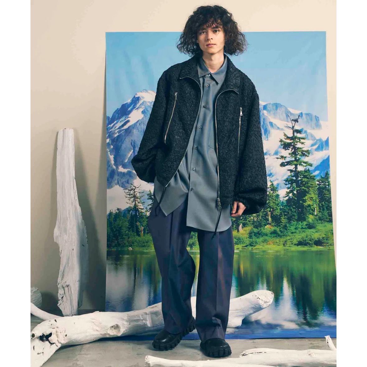 【残り一点】120/2/2 Suvin Cotton One Tuck Pants