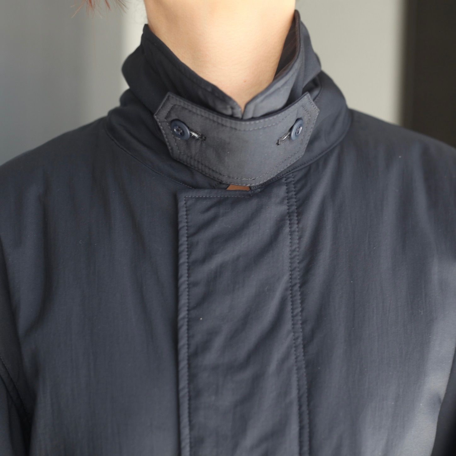 【残り一点】Mat Airly Nylon Wool Padded Harrington Jacket