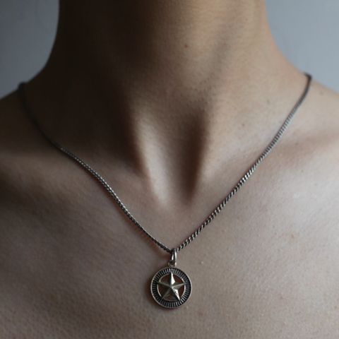 【残り一点】Silver Star Concho Necklace