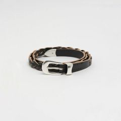 【残りわずか】2cm Braided Belt(BLACK)